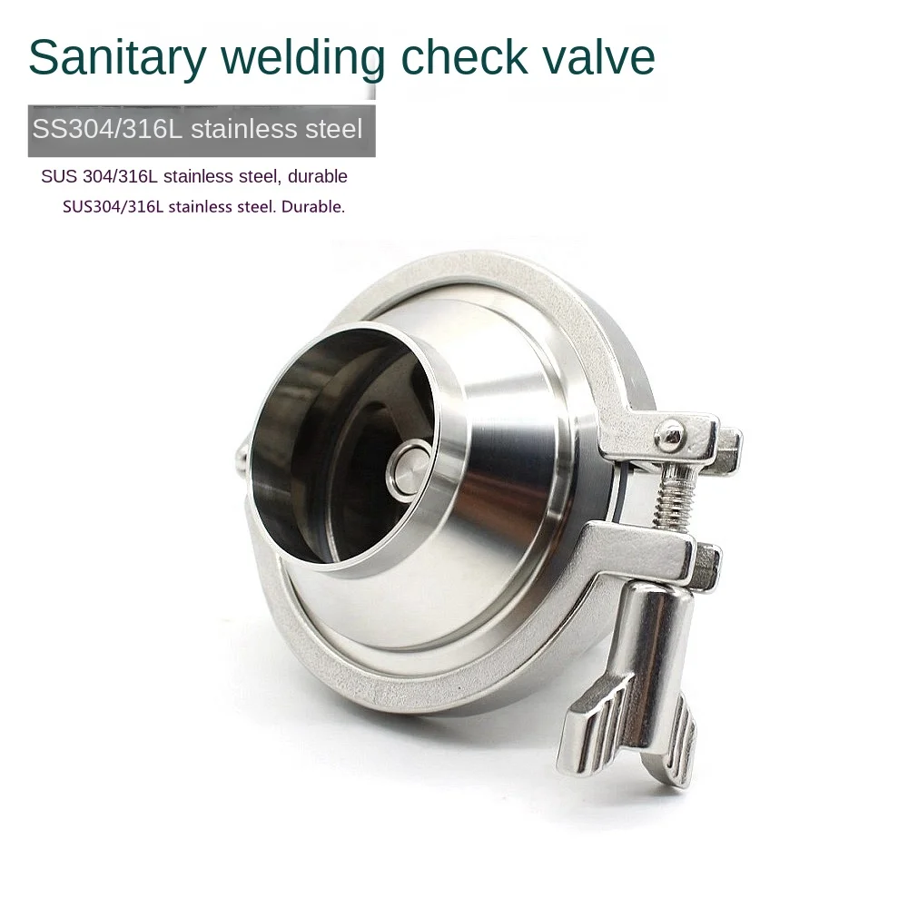 Customized SS304 stainless steel sanitary welding one-way valve/food grade check valve check valve/ Φ 19 25 32 38