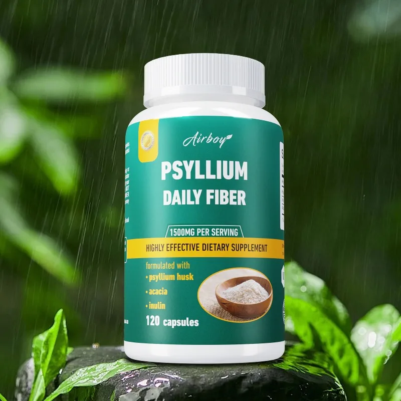 

Psyllium Husk Capsules - Supports Intestinal and Digestive Health, Improves Absorption, Enhances Cellular Energy, Non-GMO