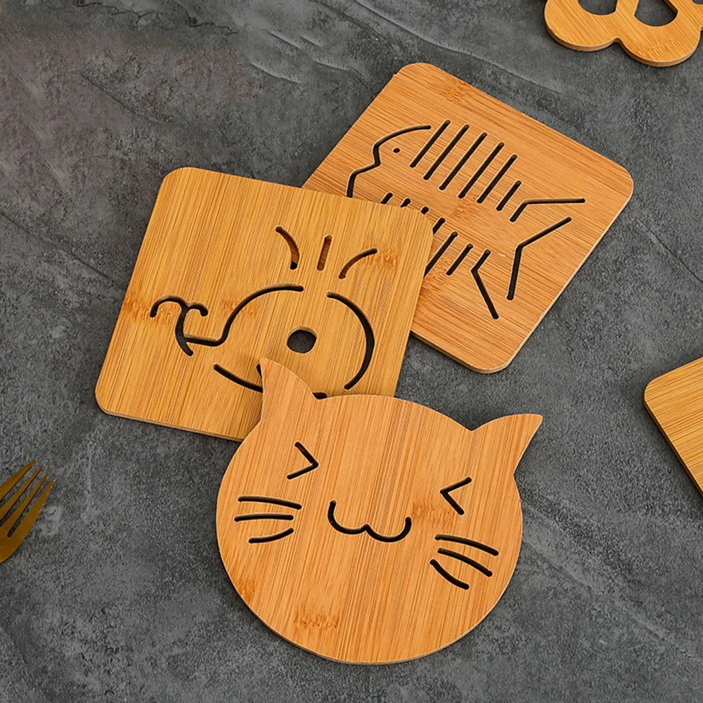 

Table Decor Cartoon Coasters Bowl Coaster Coasters for Dining Table Wood Coasters Cup Holders