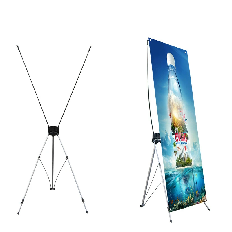 DD Banner Stand Portable Tripod Collapsible Advertising Banners Aluminum Poster Display Stand for Party and Wedding 80 X 180cm