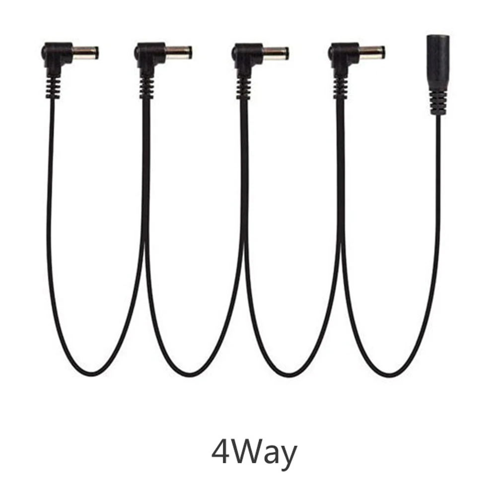 9V 2A Multi Ways Cord Adapter Electric Guitar Right Angle Plug Line Chain Effect Pedal Power Supply Cable Stringed Instruments