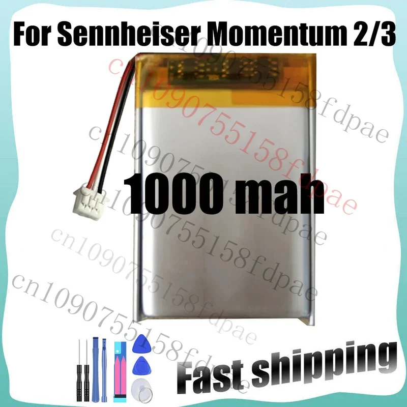 

Премиум-аккумулятор AHA 622540 N01 1000 мАч для беспроводной гарнитуры Sennheiser Momentum 2,0/3,0