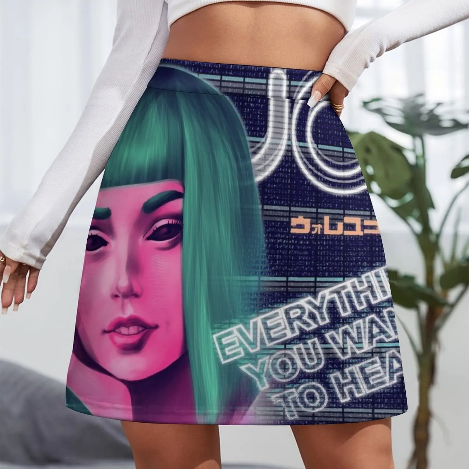 Everything you want to hear Mini Skirt Woman skirt Women skirt Mini