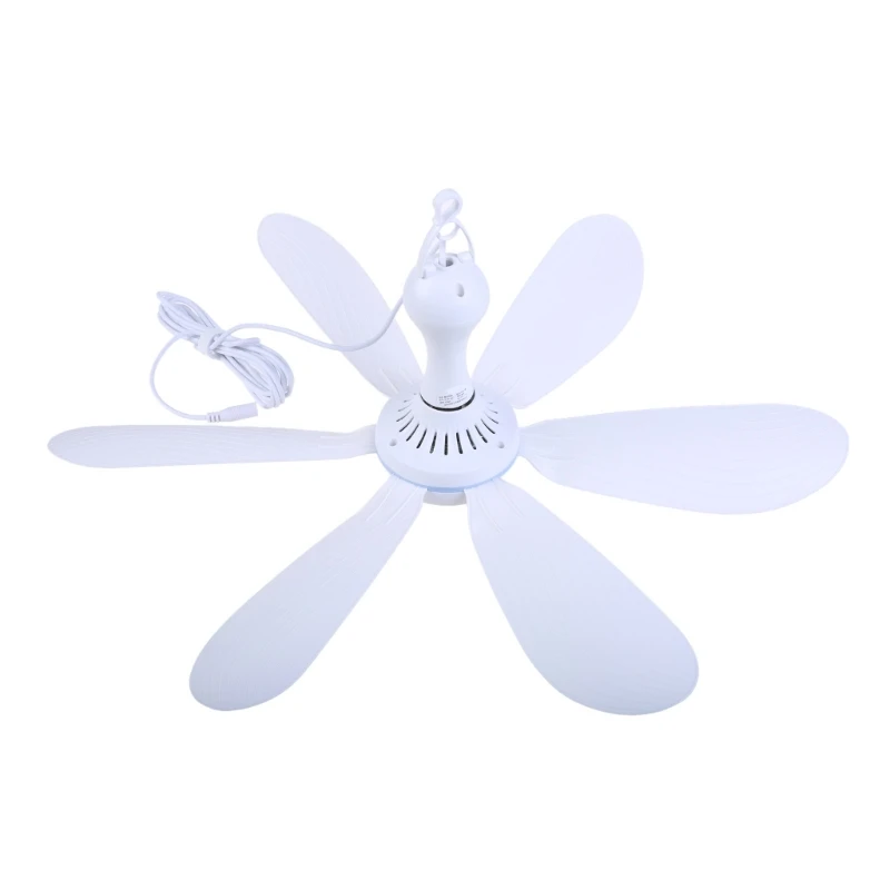 

DC12V 6Blades 20inch Ceiling Fan for Dining Living Room Home Bedroom Out Drop shipping