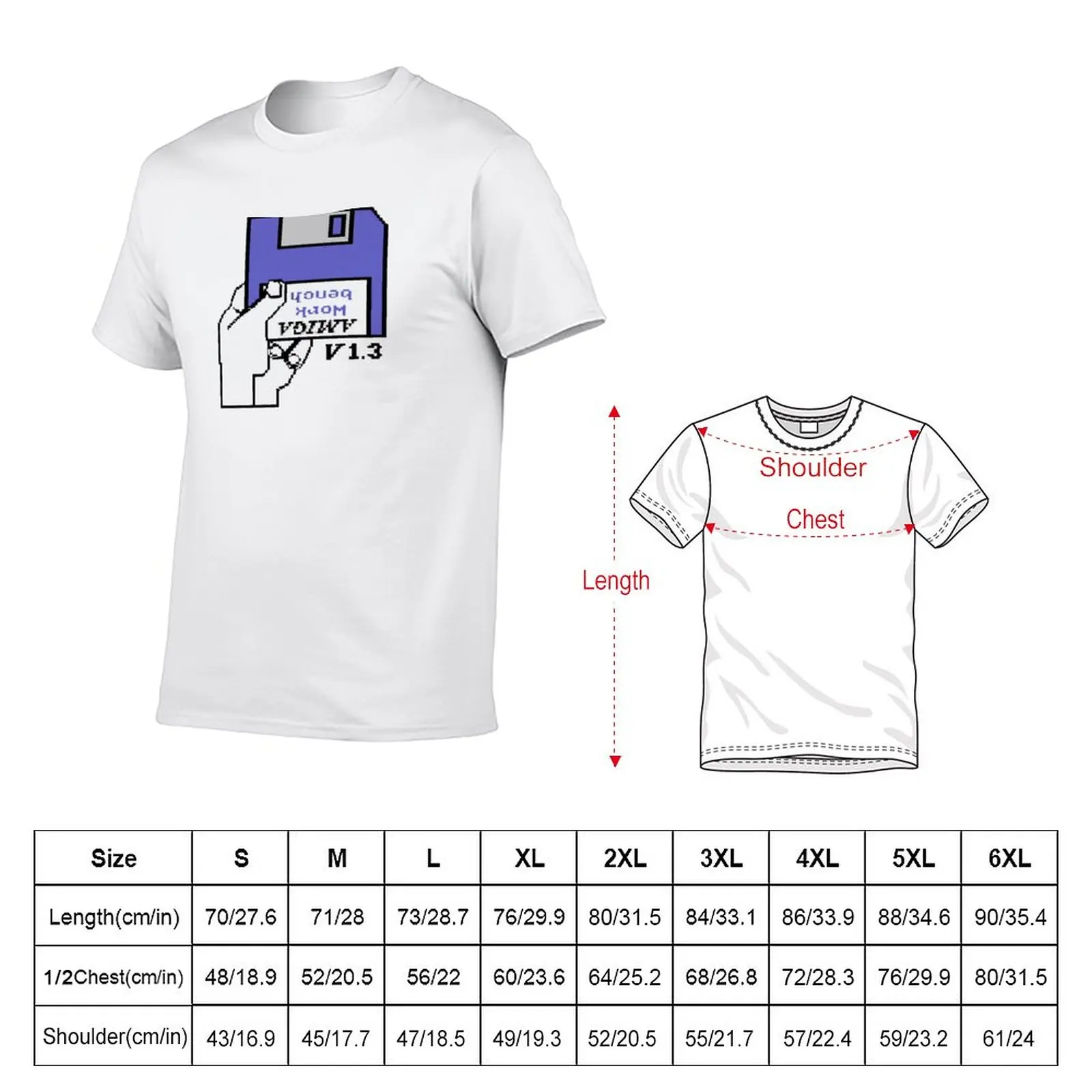 New Commodore Amiga workbench hand T-Shirt T-shirt short oversized t shirt oversized t shirt men