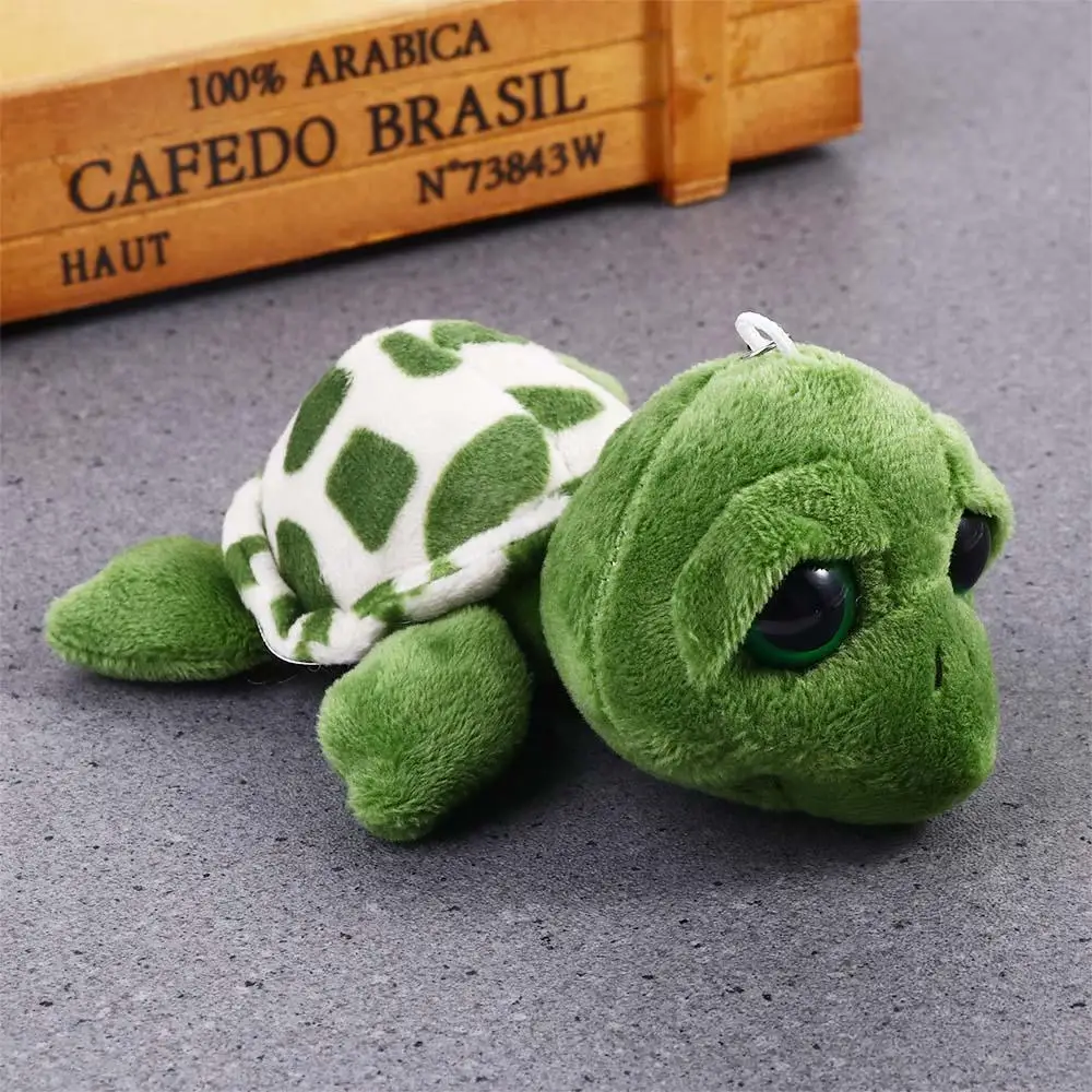 Accessories Car Keychain Cartoon Mini Bag Pendant Plush Key Ring Auto Animal Keychain Turtle Doll Keychain Turtle Pendant