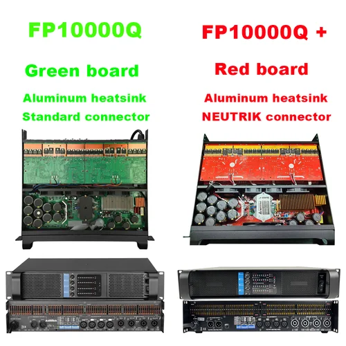 Imagen 2 del producto Amplificador de potencia de audio FP10000Q 4 canales 4x1350W 10000 vatios para espectáculos en vivo Disco profesional Dj Audio Altavoces lineales subwoofers Preamplificador Amplificador de sonido FP20000Q 4X2350W