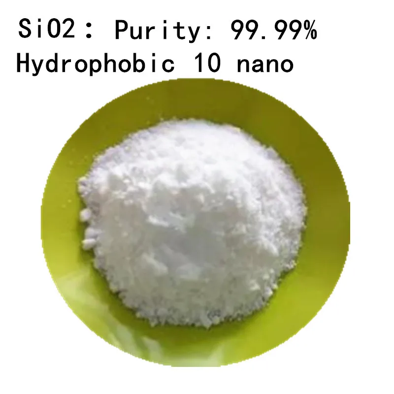 SiO2 - 10nm Nanometers 99.8-99.99% purity hydrophobic silica