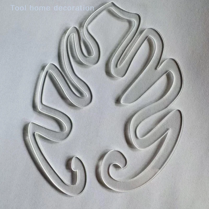 High-Quality Transparent Monstera Plant Stem Support; Durable Potted Plant Holder