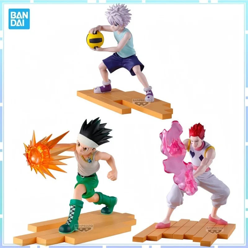 

Официальная аниме-фигурка Bandai Banpresto HUNTER×HUNTER: Гон, Киллуа Золдик, Хисока Моров — коллекционная модель из ПВХ, игрушка, подарок