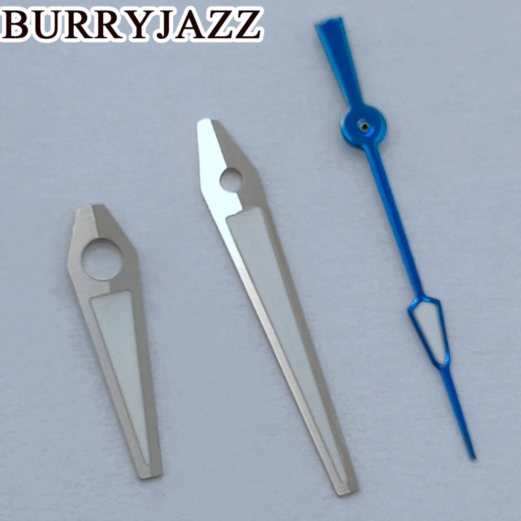 BURRYJAZZ NH35 NH36 NH38 7S26 7S36 4R35 4R36 Watch Hands Silver Hands Green Luminous