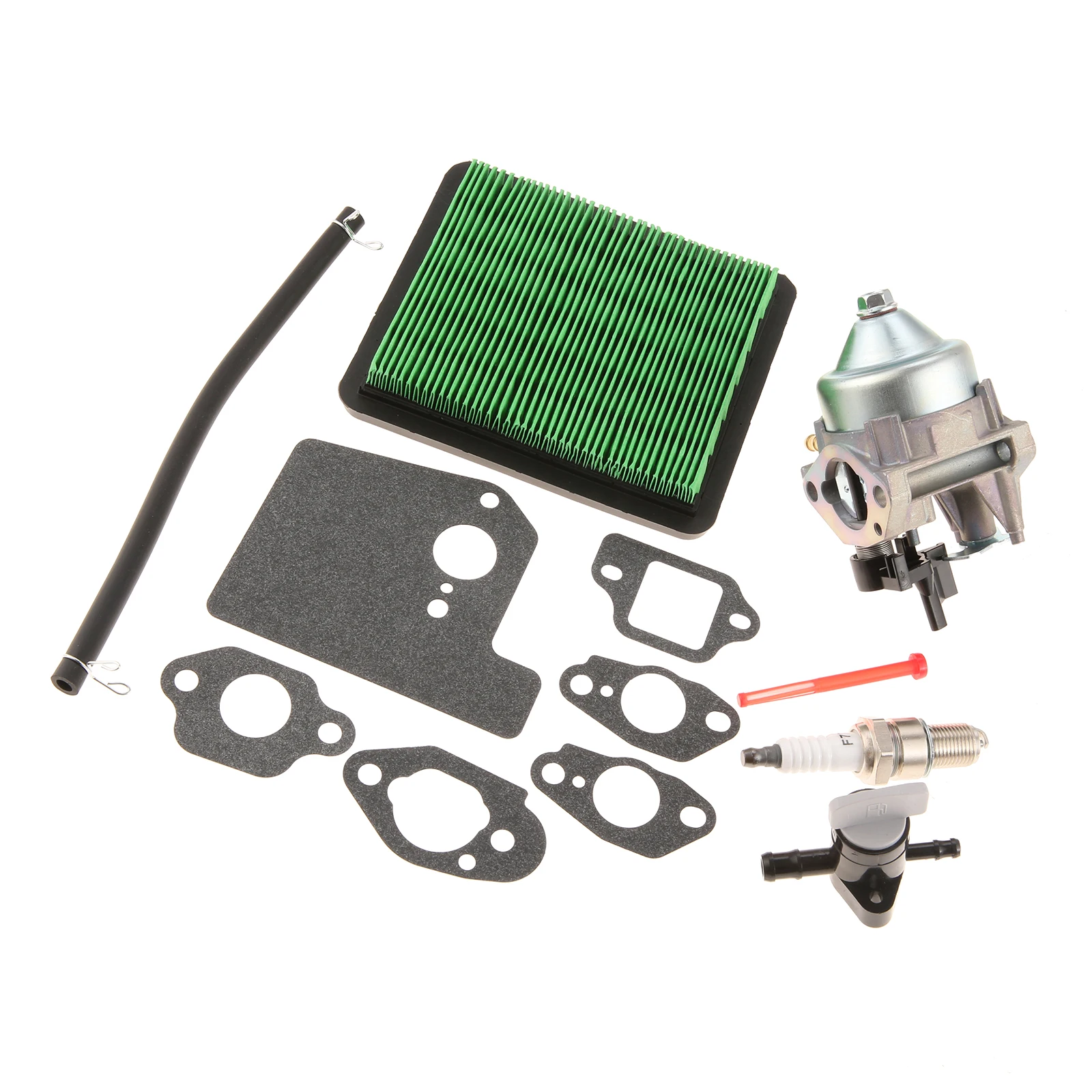 1Set 16100-Z8B-901 BB76A A Carburetor W/Fuel Air Cleaner Replacement Line Filter Spark Plug Petcock 6 Gaskets Accessories