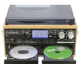 Retro Vinyl Records Production Antique Radio cd Turntable Player
