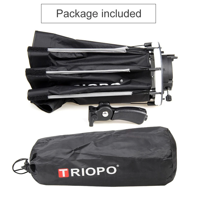 Triopo KS90/65/55cm Flash Speedlite Portable Octagon Umbrella Soft Box Diffuser Softbox for Flashlight Canon NIkon Yongnuo Godox