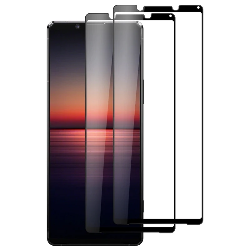 

2PCS 3D Curved Tempered Glass For SONY Xperia 1 1V 1IV 1III 1II 5 5V 5IV 5III 5II Full Cover Protective Film Screen Protector