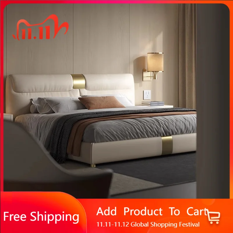 

Luxury Bedroom Massage Bed Queen Frame Modern Sofa Bed Design Platform Sleeping Queen European Beliche Lounge Suite Furniture