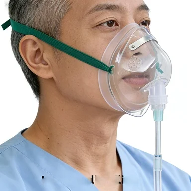 

Одноразовая кислородная маска для стерилизации эпоксидной смолой в индивидуальной упаковке с 2-метровым шлангом