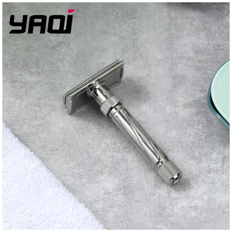 Ultima Men's Adjustable Stainless Steel Safety Razor Comfortable Shaving Experience Yaqi Mens Grooming Tools Best Gift for Men