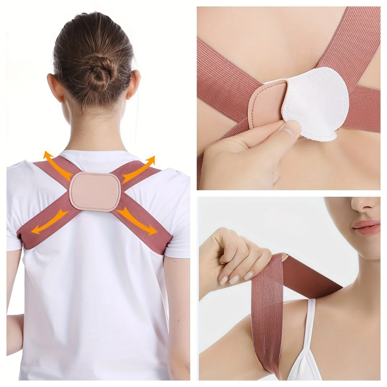 Atmungsaktiver Unsichtbarer Haltungskorrektor für Damen - Modisches und Bequemes Rückenstütz-Accessoire – Detail 9