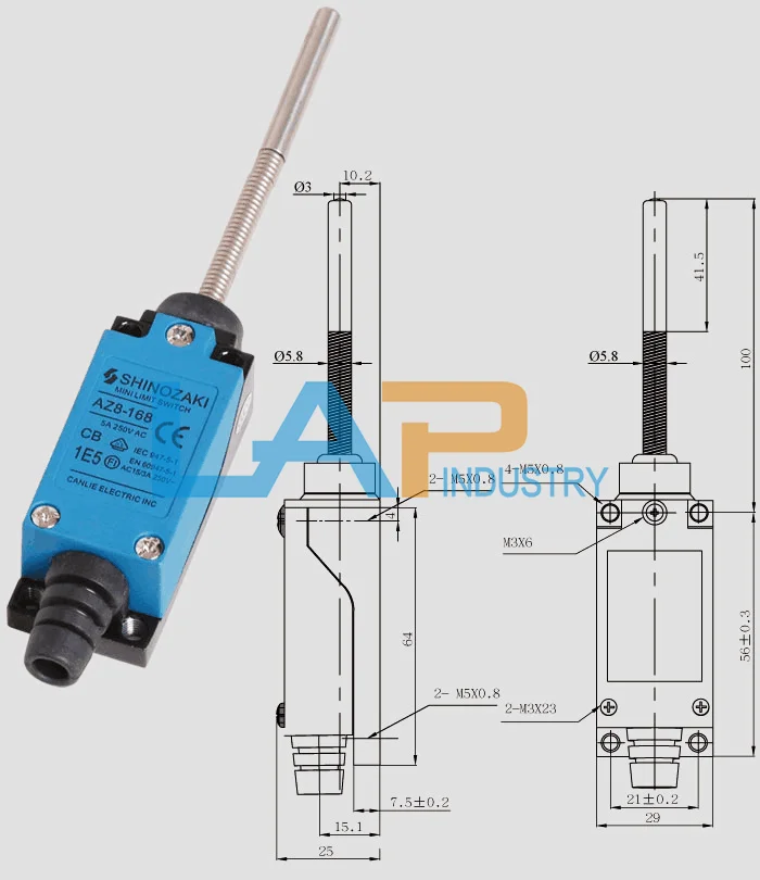 

1PCS NEW For SHINOZAKI AZ8-168 AZ8168 Travel Limit Switch