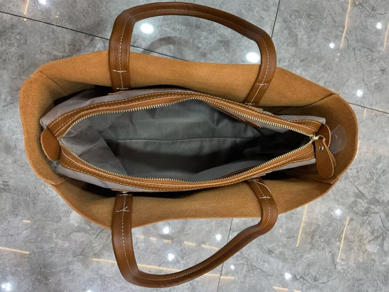 Sac à main de luxe en cuir véritable pour femmes, fourre-tout décontracté, à la mode, de plage, populaire, en peau de vache souple, à bandoulière, Shopping