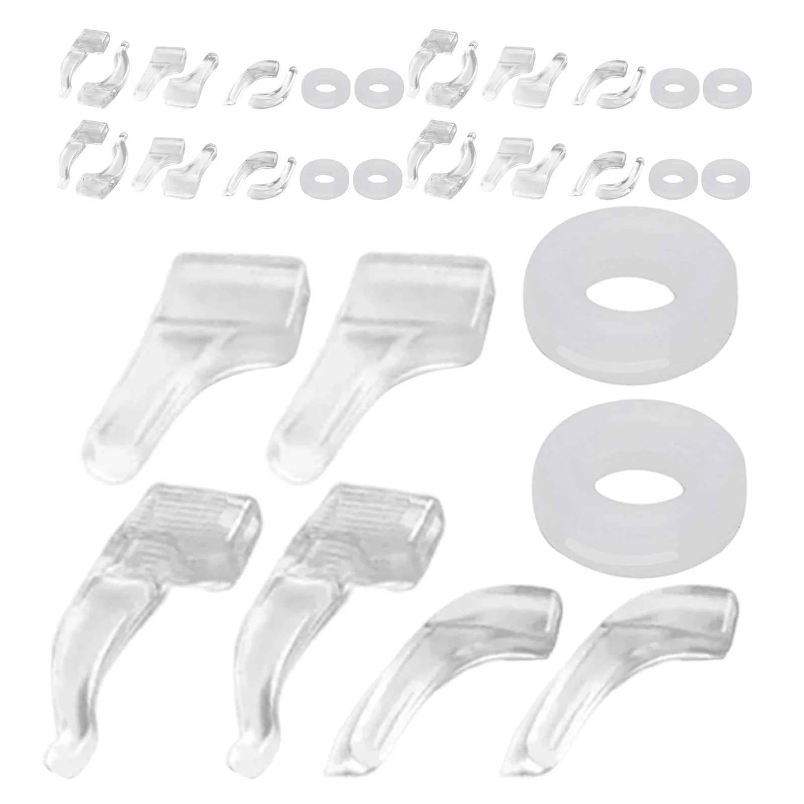 

Silicone Eyeglass Ear Grips Non-Slip Temple Tips Retainers For Glasses Eyewear Sport Outdoor Activities Clear