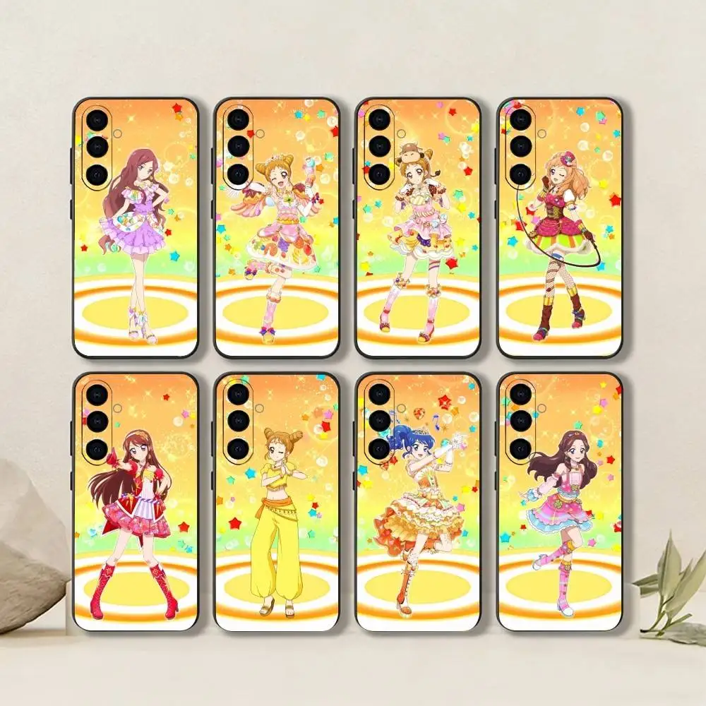 Bright and Cheerfu-Yellowl-Aikatsu!     Phone Case For Samsung Galaxy A73,A72,A71,A70,A53,A52,A51,Soft Silicone Black Cover