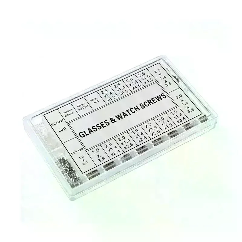18-in-1 Glasses Repair Screw Kit | Precision Nose Pads, Spacer Caps & Frameless Screws For Eyeglass Adjustments & Maint