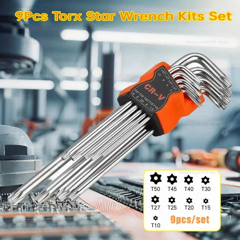 

9pcs L-Type Double-End Screwdriver Hex Wrench Set Key Torx Spanner 9 Sizes For Auto Mechanical Repair Hand Tools screwdriver