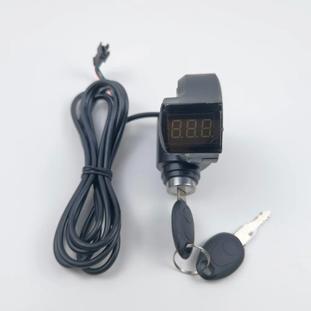 Conveniently monitor voltage and control power with this ignition voltmeter and power switch for Kugoo m4pro scooter