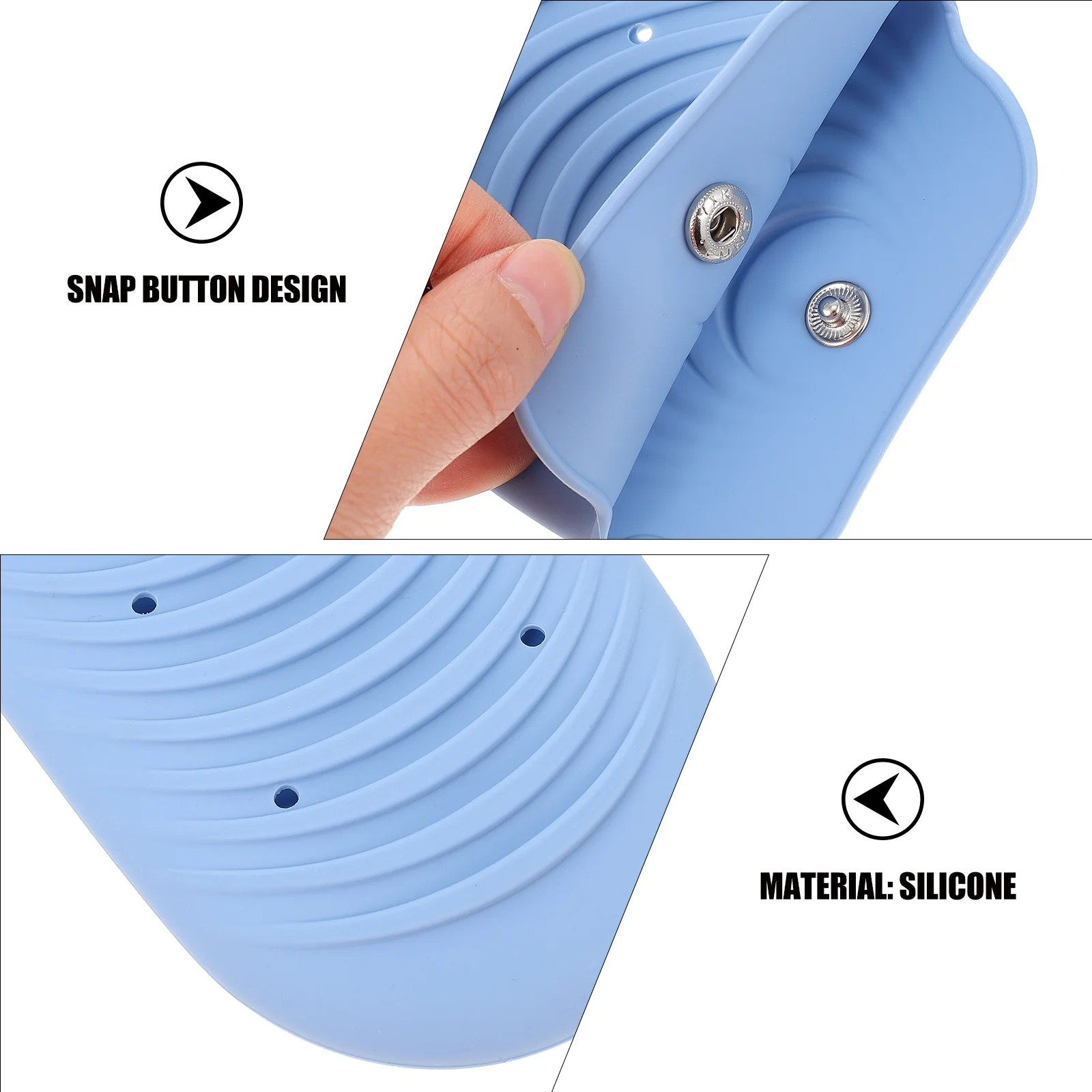 

Silicone Heat Resistant Flat Iron Holder Pouch Lightweight Easy Carry Hair Curler Straightener Storage Bag Flat Iron Pouch