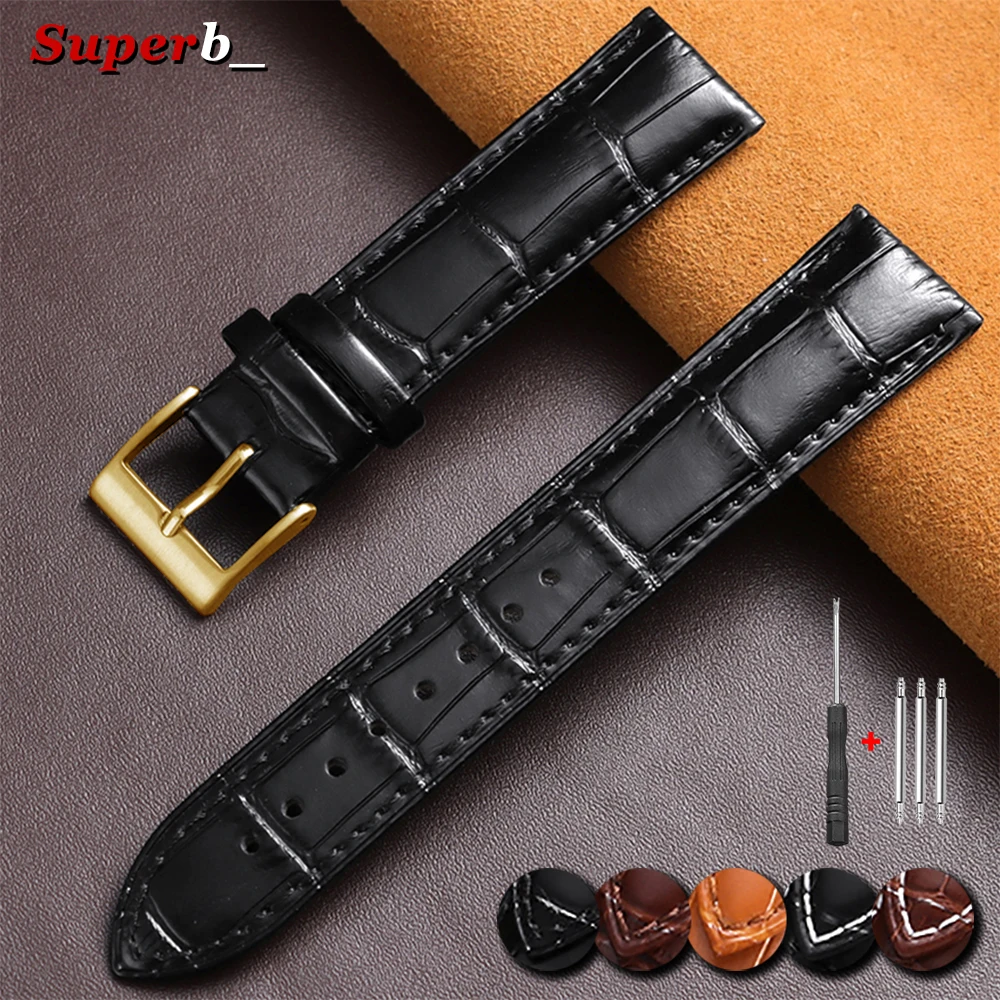 10/12/14/16/17/18/19/20/22/24mm Universelles Ersatz-Leder-Uhrenarmband Weiches Casual Business Leder-Uhrenband für Herren und Damen