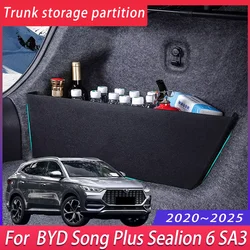 Для BYD Song Plus Sealion 6 SA3 2020 ~ 2025 2021, перегородка для хранения багажника автомобиля, многофункциональный ящик для хранения, аксессуары для салона автомобиля