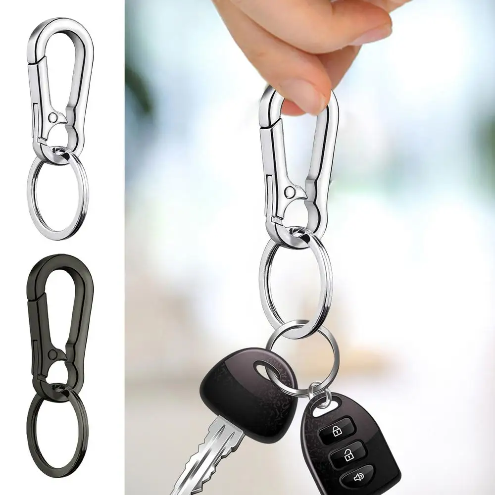 Anti-verloren Auto Schlüsselbund Zink-legierung Auto Schlüssel Kette Schlüsselring Kürbis Schnalle Karabiner Schlüsselbund Auto Schlüssel Ring Hängen Schnalle für Auto – Detail 3