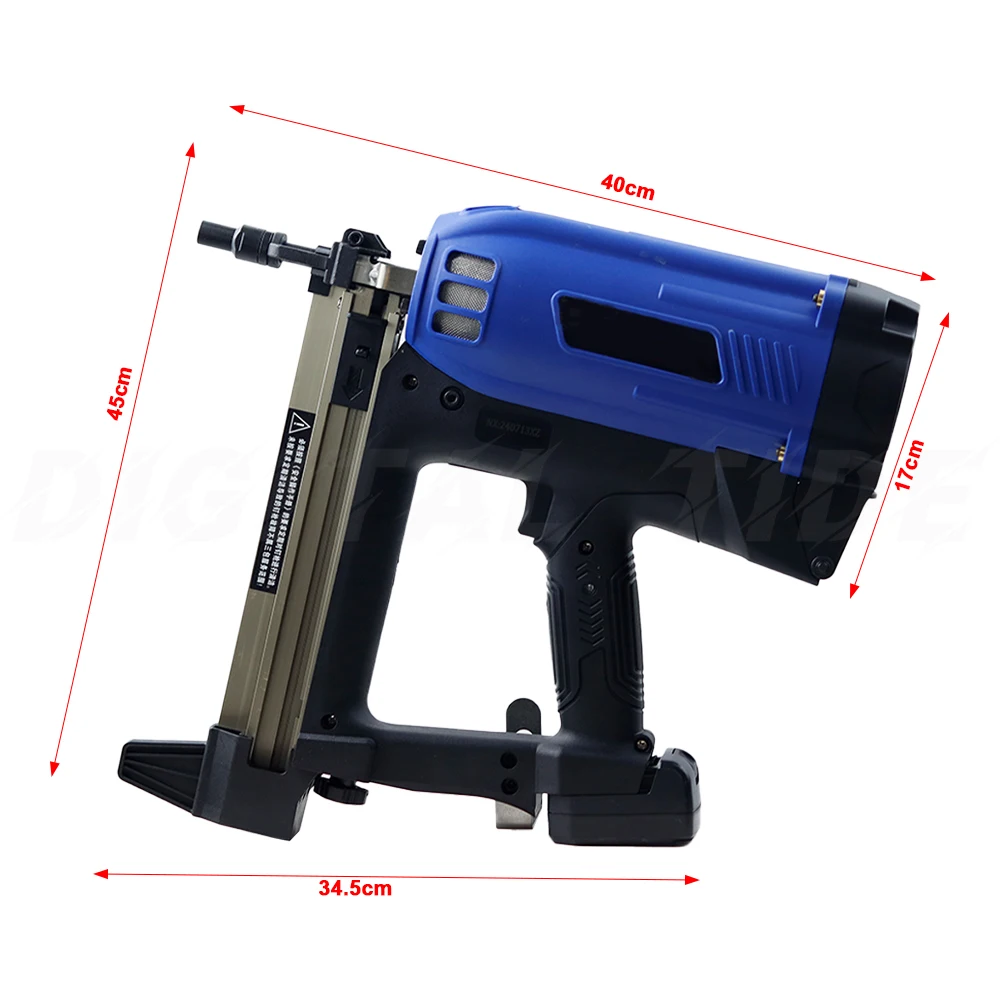 Imagem -06 - Arma de Pregos Elétrica Concreta Gás Nail Plumber Grab Especial Row Nail Straight Nail Gun Aço de Parede de Cimento