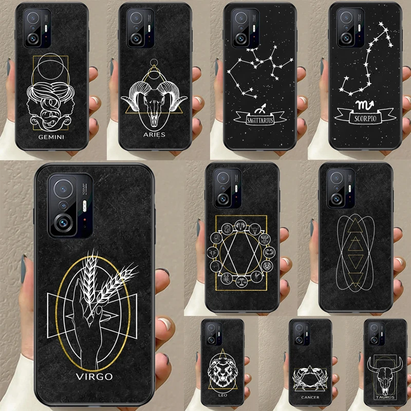 Zodiac Constellation Funda For POCO F5 F3 M5s C40 F4 GT X3 X4 X5 Pro Case For Xiaomi 12 13 Lite 11T 12T Pro 12X