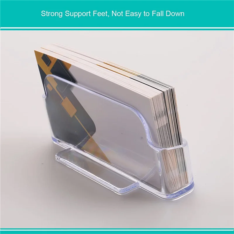 

16 Pack Business Card Holder For Desk,Acrylic Clear Business Card Holder Stand,Business Card Display, Fits 30-50 Cards