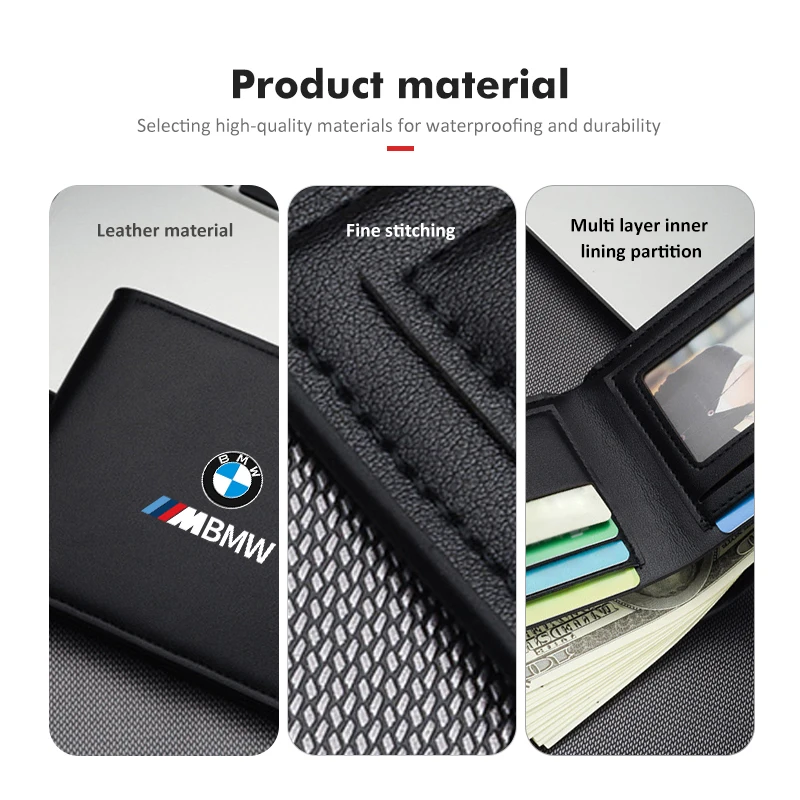 For BMW PU Car Driver License Fashion Credit ID Card Holder Wallet G30 G20 M3 M5 E91 E92 E93 E36 E70 X3 X4 X5 X1 E39 F30