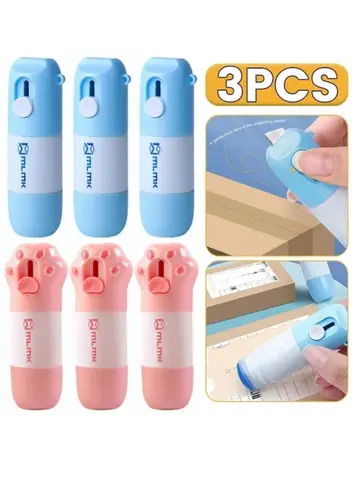 Płyn do korekcji papieru termicznego 2 w 1 z nożem do rozpakowywania Trwały płyn do ochrony tożsamości danych z papieru termicznego Otwieracz do pudełek z gumką