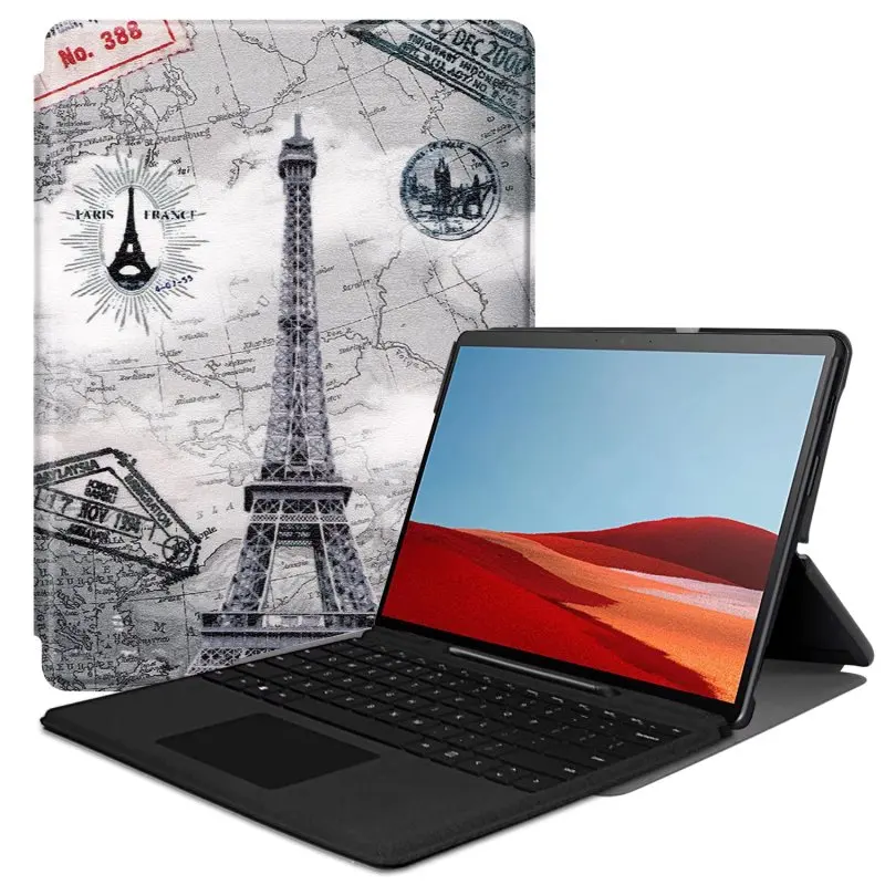 

Magnetic PU Leather Case For Microsoft Surface Pro 4 5 6 7 12.3 inch Go 1 2 3 Pro 8 13 Funda Flip Stand Cover Protective Case