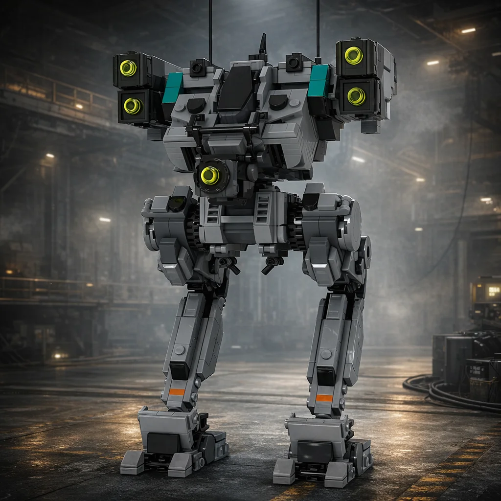 

Конструктор MOC: Механический робот-трансформер, модель для сборки, научно-фантастическая механическая игрушка, подарок, набор для настольного декора, для детей и взрослых