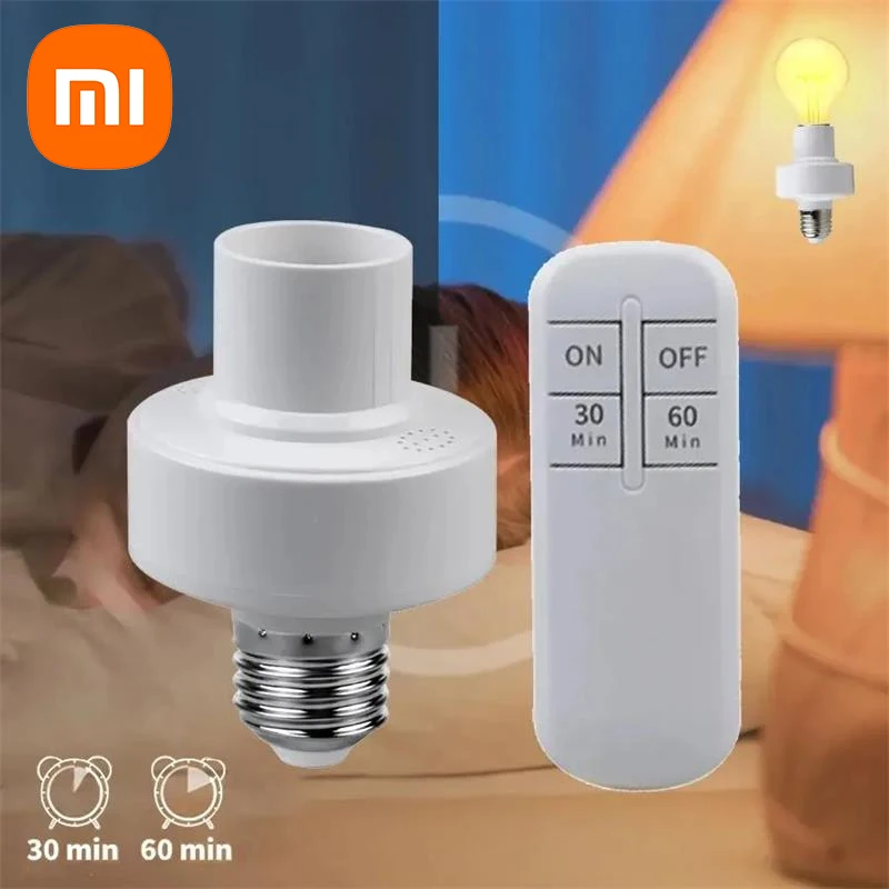 Xiaomi E27 Smart Timer Switch Wireless Remote Control AC85-265V 10m Range Lamp Holde ON Off Light Bulb Base Socket Intelligent