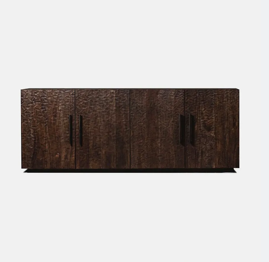 

Living Room Cabinet Console Table Wood Furniture Dining Room 4-door Sideboard