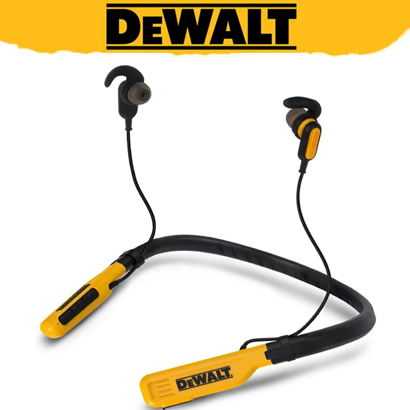 Imagem -02 - Dewalt-wireless Bluetooth Neckband Headphones Ruído Isolando Earbuds Crystal-clear Chamadas Redução de Ruído Fones de Ouvido Dxma1902091