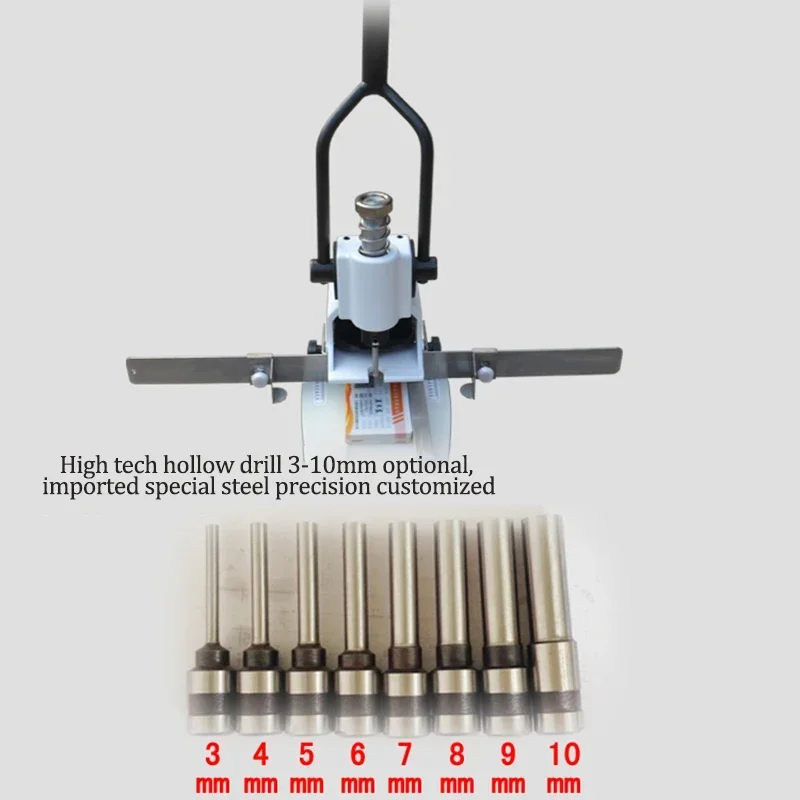 Manual Heavy Duty Paper Punch T-30 – 300 Sheets Capacity, Movable Ruler, for Office, Binding & DIY Projects