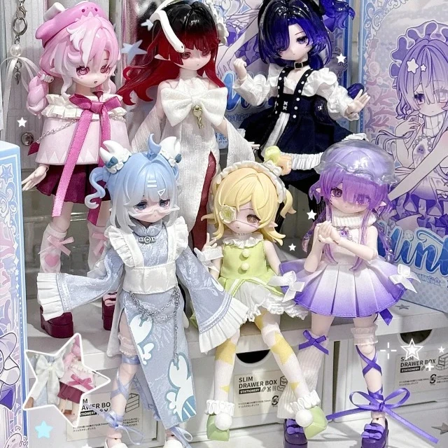 

Come4free 1/8 Electronic Pet Bjd Blind Box Ocean Gem Series Joint Movable Doll Dress Up Figures Doll Trendy Play Ornament Gifts