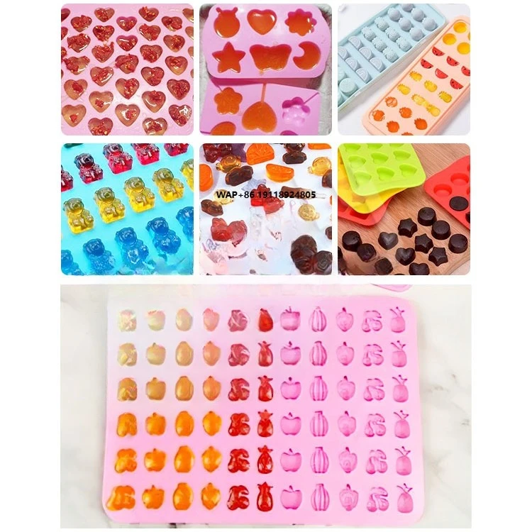 Máquina Dosificadora de Caramelos de Chocolate y Gominolas de Ositos de Escala Pequeña para Hacer Piruletas y Bonbons