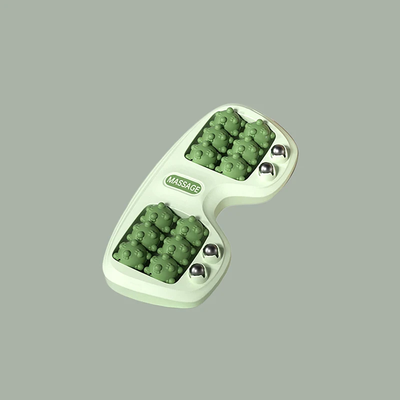 Foot Rubbing Roller Massager with Magnetic Beads for Improved Foot Therapy in Tri-Color