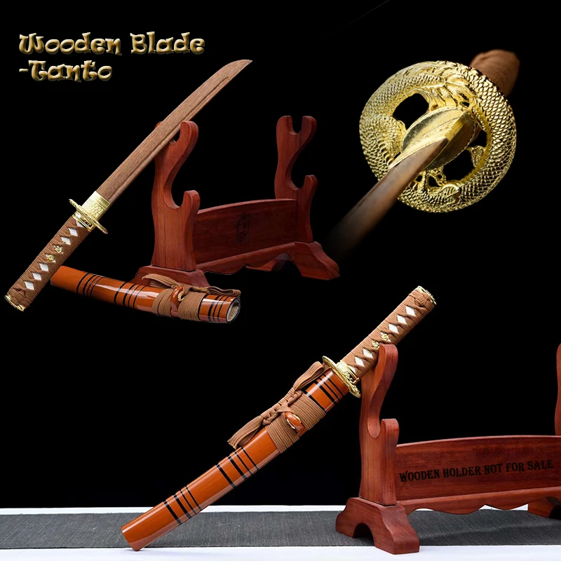 Personal Custom Iaito Training Sword For Children Used, Wooden Sword Small, Japanese Tanto, Type F, Dragon Tsuba Metal