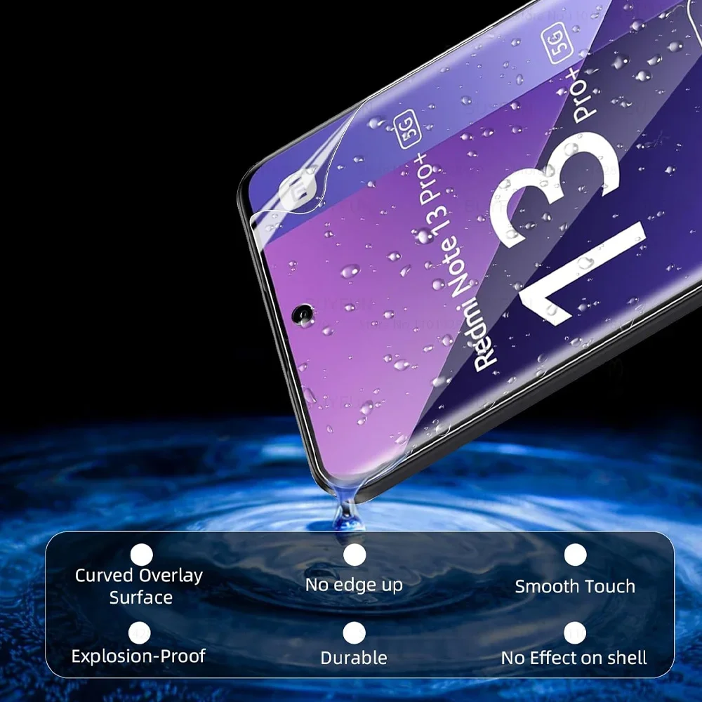 4 قطعة فيلم هيدروجيل غير الزجاج المقسى ل Xiaomi Redmi 15 Redmi15 Redmy Redme Red Mi 15 4G 5G العالمي 6.9 بوصة HD واقي للشاشة #5